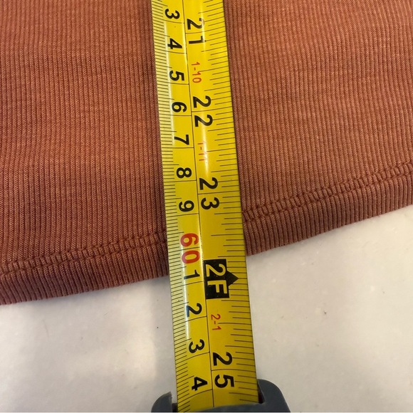 Free People Scarlet Tie Front Tank Top Sz XS Rust Color - Picture 6 of 9